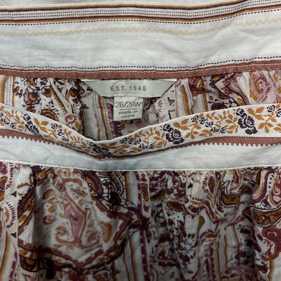 Plus Size Ruched Puff Ruffle Sleeve Boho Floral Paisley Blouse Top - Picture 4 of 10